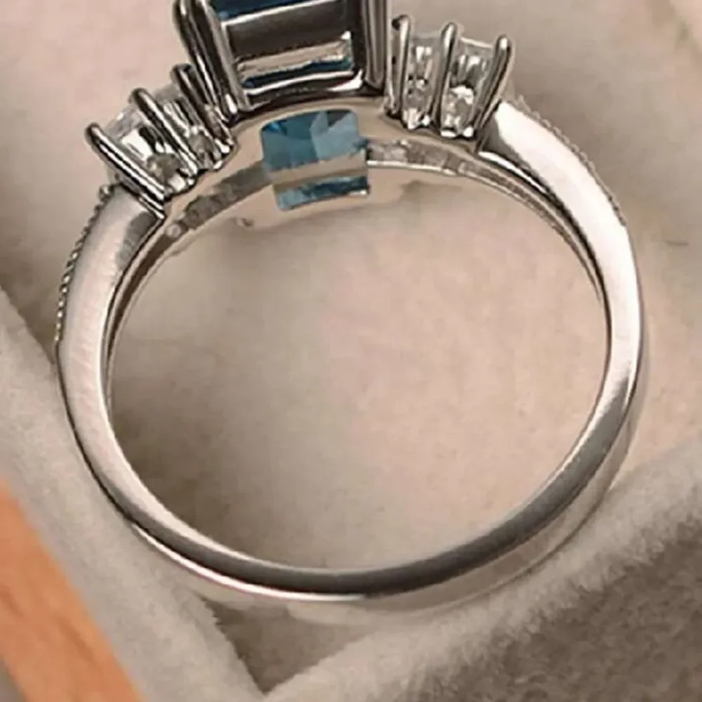 STERLING SILVER BRIDAL WEDDING ENGAGEMENT RING